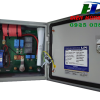 Tủ cắt lọc sét nguồn điện 1 pha LPI dòng tải 125A, Uc 480V, 2 tầng bảo vệ: sơ cấp dòng cắt sét 100kA (8/20µs), thứ cấp 50kA (8/20µs), N-E 100kA (10/350µs), bộ đếm sét & Bluetooth App LPI SF1125-480-100+50-AIMCB