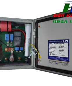 Tủ cắt lọc sét nguồn điện 1 pha LPI dòng tải 125A, Uc 480V, 2 tầng bảo vệ: sơ cấp dòng cắt sét 100kA (8/20µs), thứ cấp 50kA (8/20µs), N-E 100kA (10/350µs), bộ đếm sét & Bluetooth App LPI SF1125-480-100+50-AIMCB