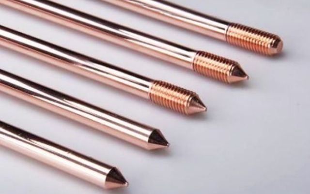 Cọc tiếp địa D16 dài 2,4m ( thép mạ đồng)