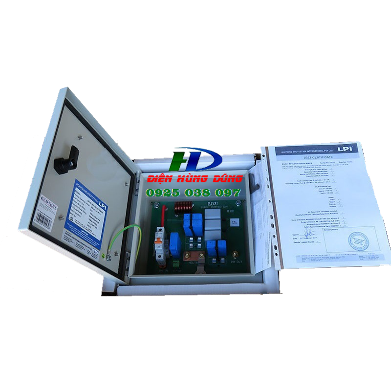 Tủ cắt lọc sét 1 pha 32A 150kA 50kA SF132-385-150+50-AIMCB