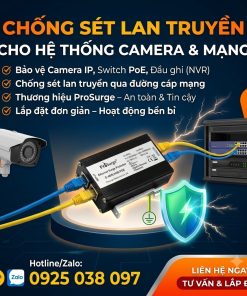 D-48/RJ45B-POE – Chống Sét Lan Truyền Mạng LAN & Camera PoE